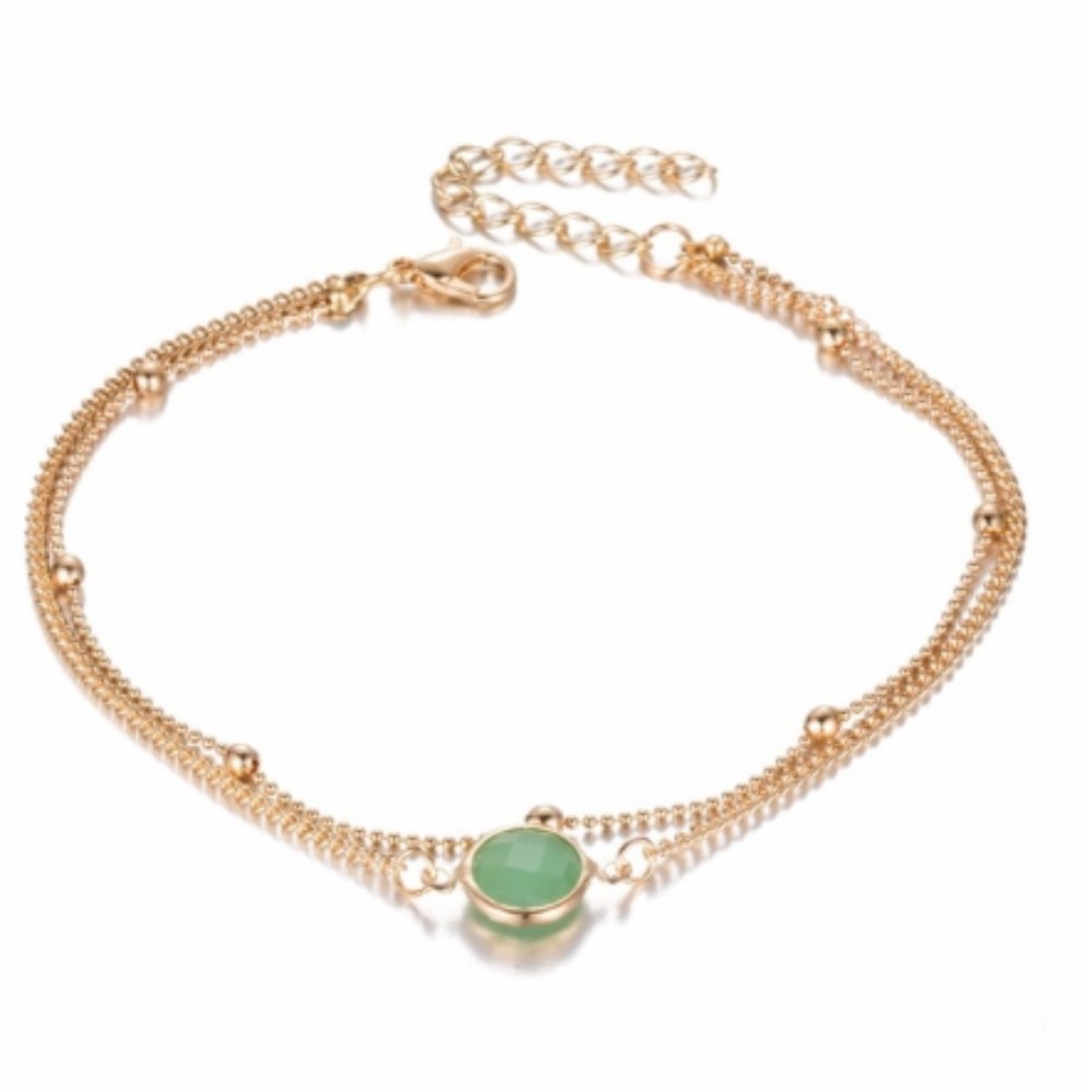Crystal Boho Anklet Set - Picture 3 of 7